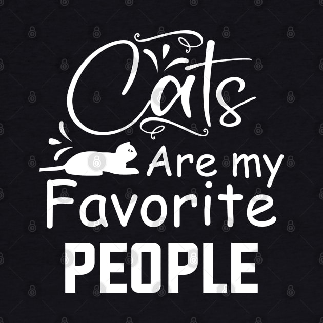 Cats are my favorite people / Funny by DragonTees